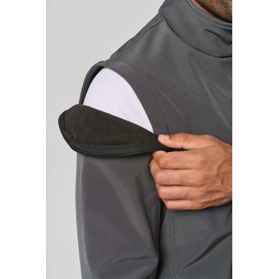 UNISEX detachable sleeves softshell jacket
